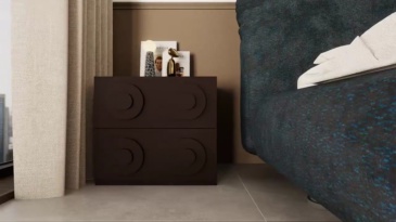Simple household bedside cabinet, master bedroom, second bedroom, imported rubber wooden bed cabinet from Thailand