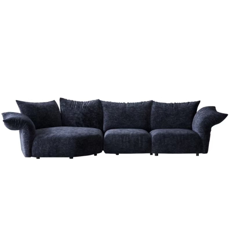 Petal sofa with personalized design, adjustable armrests, minimalist chenille fabric, internet famous irregular corner sofa