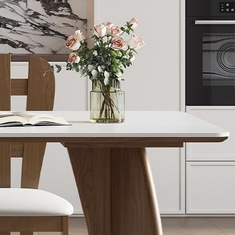 Nordic style solid wood dining table