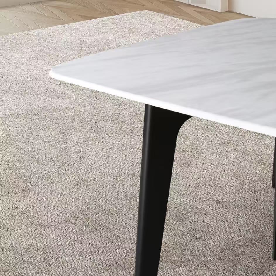 12mm microcrystalline stone dining table Italian minimalist style rectangular dining table of various sizes