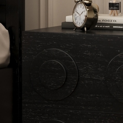 Simple household bedside cabinet, master bedroom, second bedroom, imported rubber wooden bed cabinet from Thailand