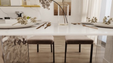 Modern minimalist backrest chair: an elegant seating arrangement for home restaurants