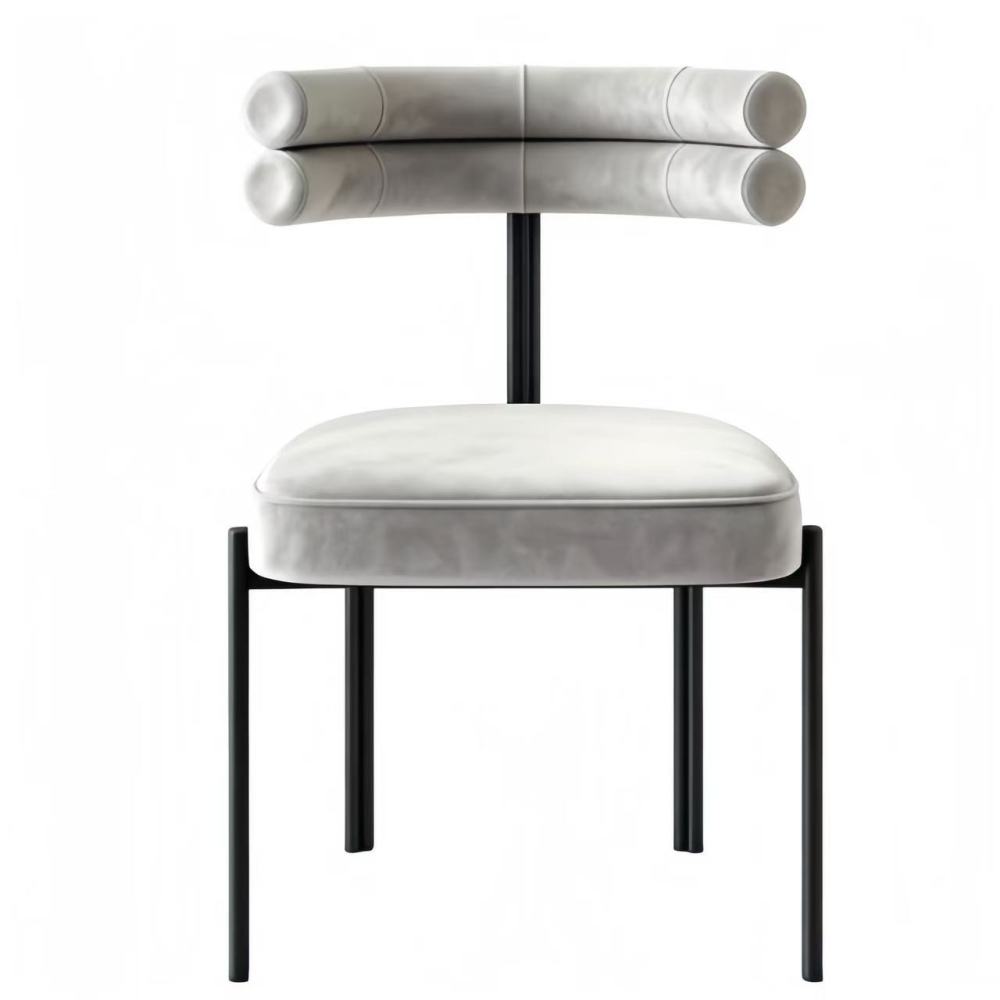 Modern minimalist backrest chair: an elegant seating arrangement for home restaurants
