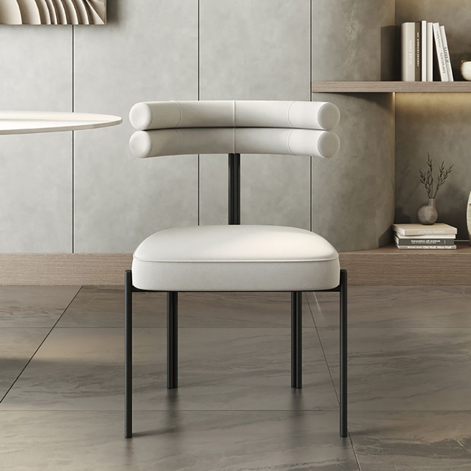 Modern minimalist backrest chair: an elegant seating arrangement for home restaurants