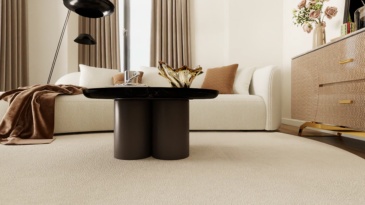 Marble textured coffee table: collision of natural texture and modern design