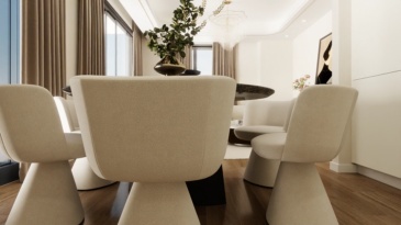 Fabric dining chairs: a gentle decoration in restaurants