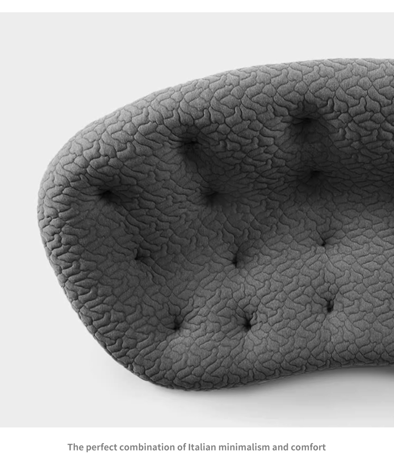 Ripple texture shell sofa: comfort and artistic sense of small-sized apartments