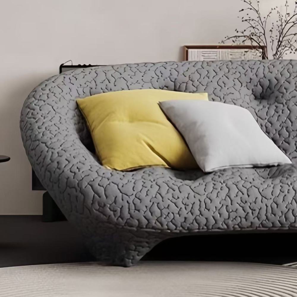 Ripple texture shell sofa: comfort and artistic sense of small-sized apartments
