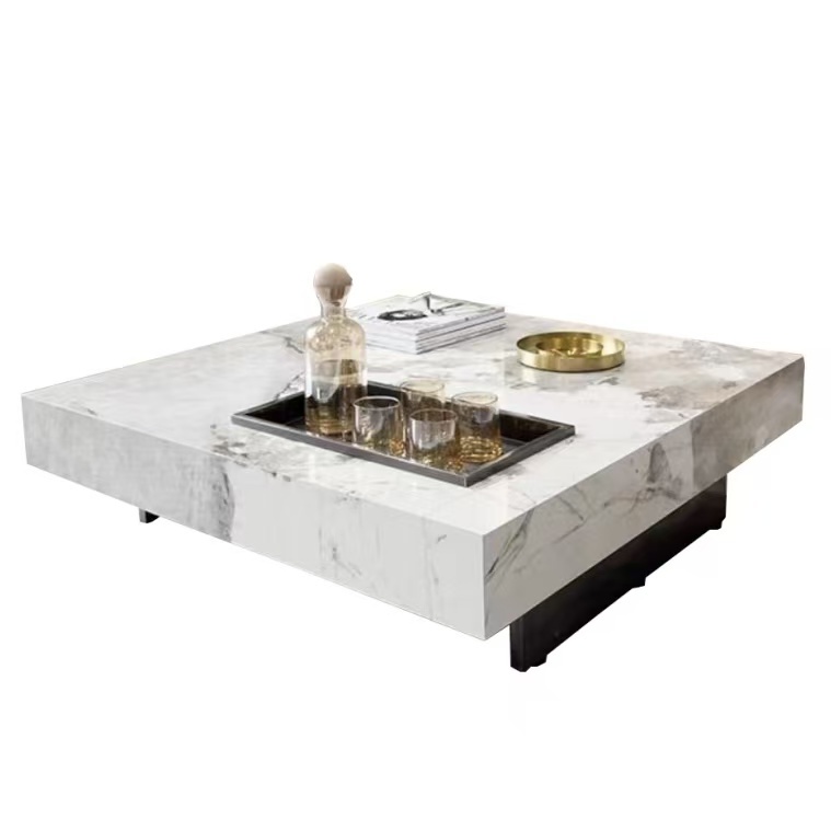 Rock coffee table: the texture focus of minimalist space