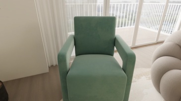 Give a 'foothold' for alone time: a simple single sofa, making the space more warm