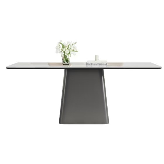 Rock dining table: the fusion of minimalist lines and practical aesthetics