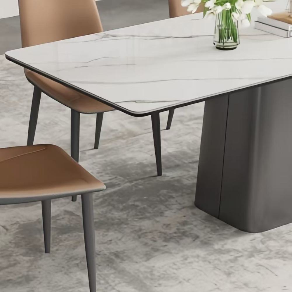 Rock dining table: the fusion of minimalist lines and practical aesthetics