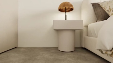 Plain White Geometry: Minimalist Poetics of Square Bedside Table