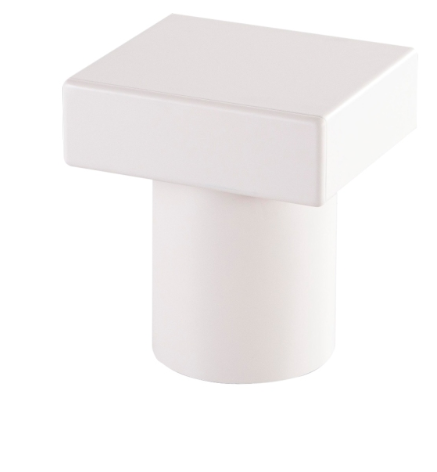 Plain White Geometry: Minimalist Poetics of Square Bedside Table