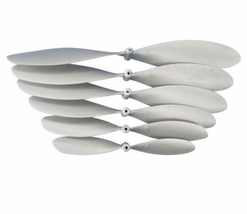 10 Pcs Propeller 6-12 Inch For RC Rubber Band Powered Aircraft Model Orange/ Silver grey/Black Color For RC Model Plane