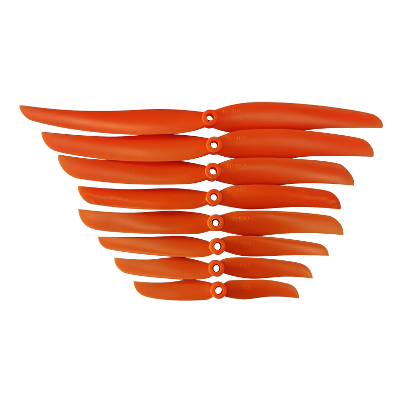 10 Pcs 2 Blade Propeller 5030 6030 7035 8040 8060 9050 1060 1160 Direct Drive High-Speed Pro Color Orange Rc Accessories