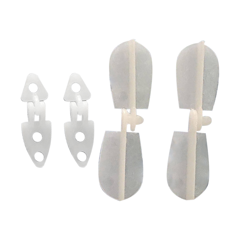 RC Model Aircraft Micro Multi-use Hinge HY008-012 White Plastic Pinned Hinges For RC Glider Fixed Wing Airplane DIY Accessories 008-01201 / 008-01202