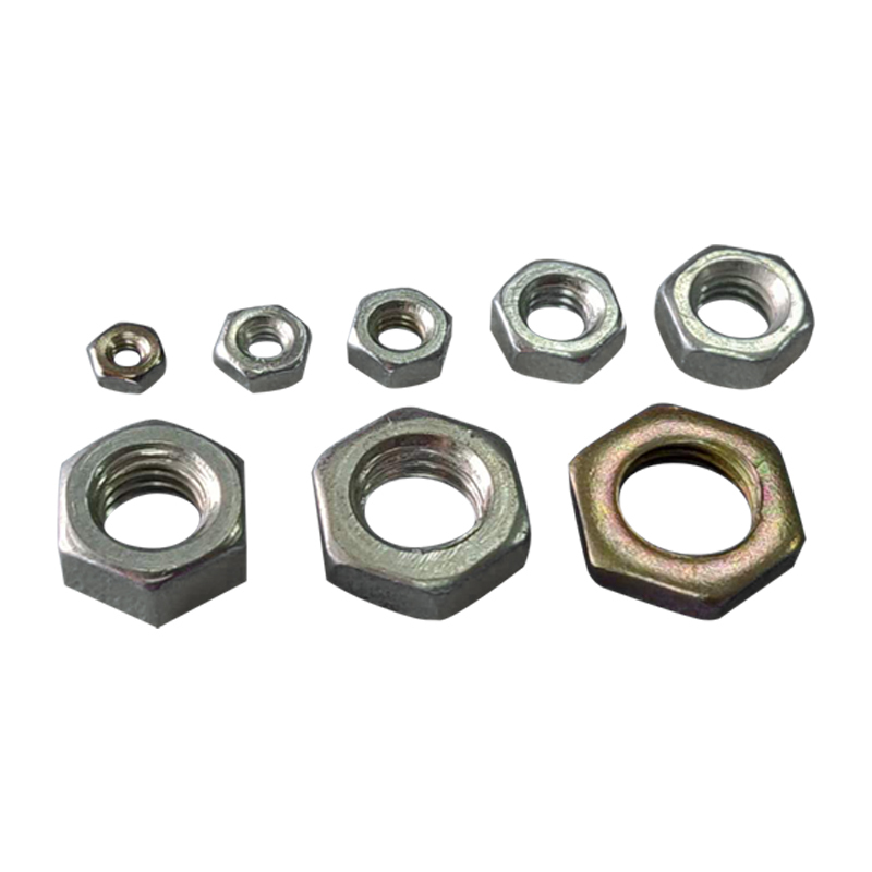 100Pcs M2‑M8 Metric Hex Nuts Nickel Plated Standard Metric Thread Hardware Fasteners For RC Aircraft Model Fitting Assembly