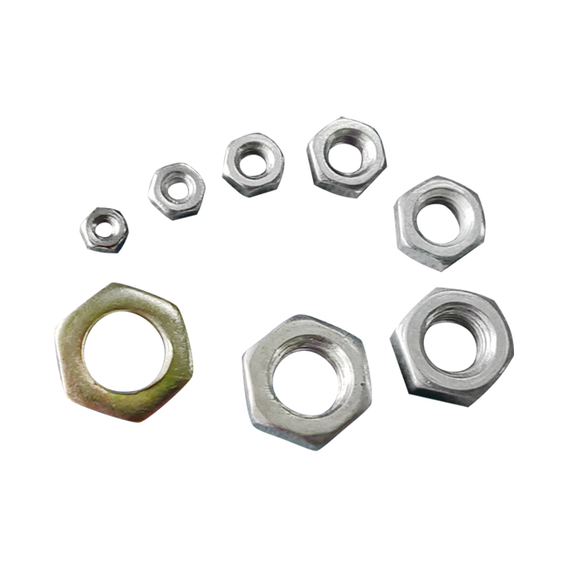 100Pcs M2‑M8 Metric Hex Nuts Nickel Plated Standard Metric Thread Hardware Fasteners For RC Aircraft Model Fitting Assembly
