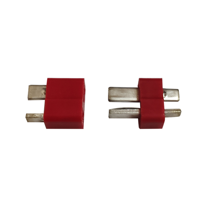 2Pairs T‑Style Power Plugs With End Grip Gilt / Antiskid / Mini Connectors For RC Model Aircraft Lipo Battery Power Wiring Accessories