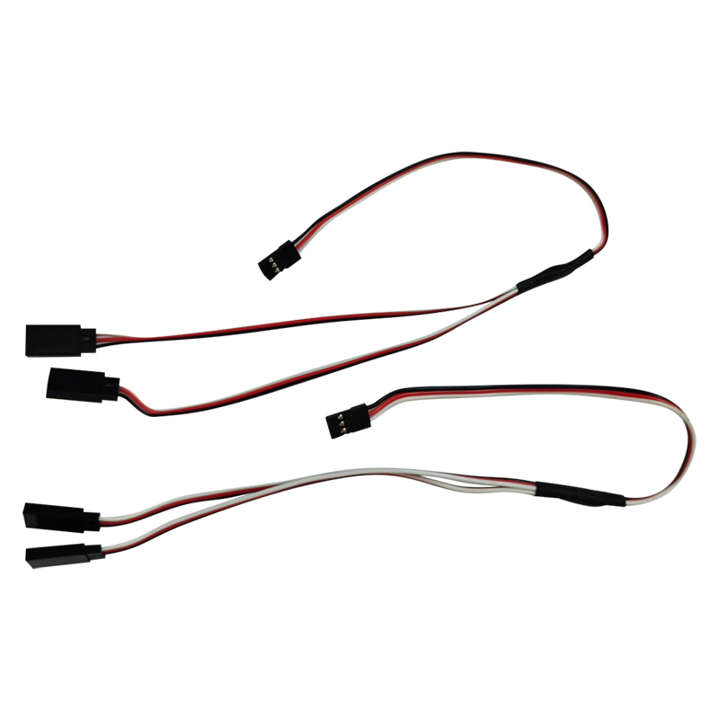 2Pcs Servo Y Extension Leads 30/60AWG L150/L320/L420mm Servo Y Cable Wire For RC Model Aircraft Accessories