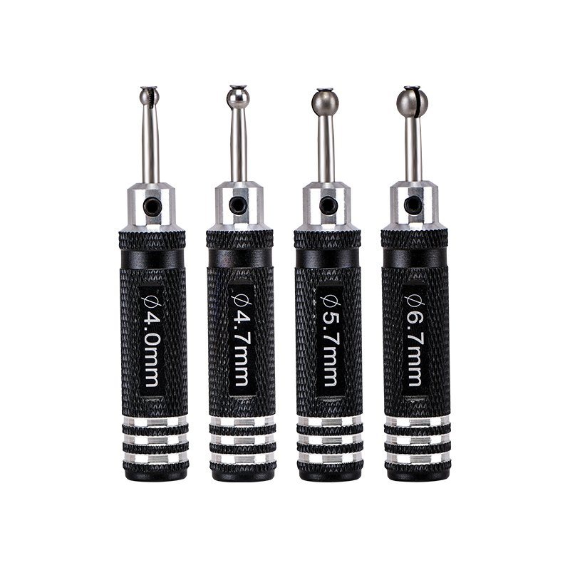 1Pc CNC Aluminum Handle Ball Link Expander Screwdriver RC Model Tool 4.0mm/4.7mm/5.7mm/6.7mm Black