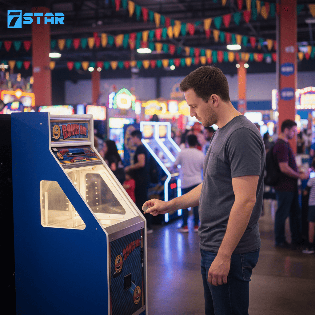 bonus hole coin pusher machine