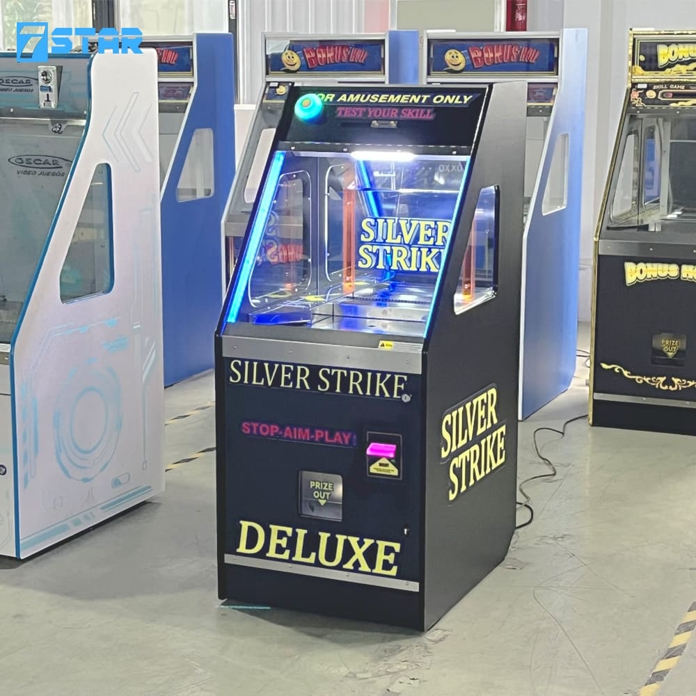 Coin Quarter Pusher Machine with Bill Changer