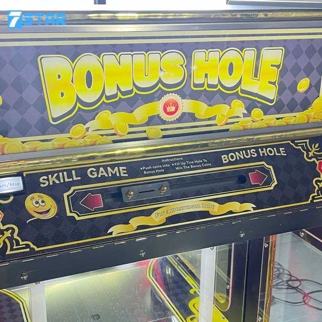 Black Gold Coin Pusher Machine for Sale | Bill Changer Included