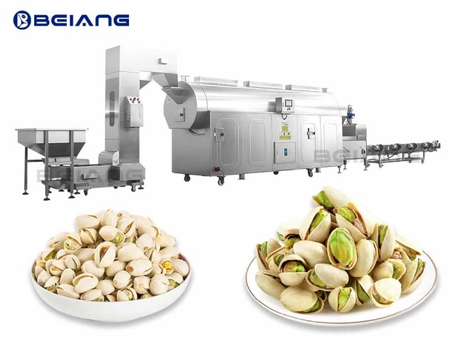 Pistachio roasting production line