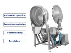 blanching kettle with filter basket