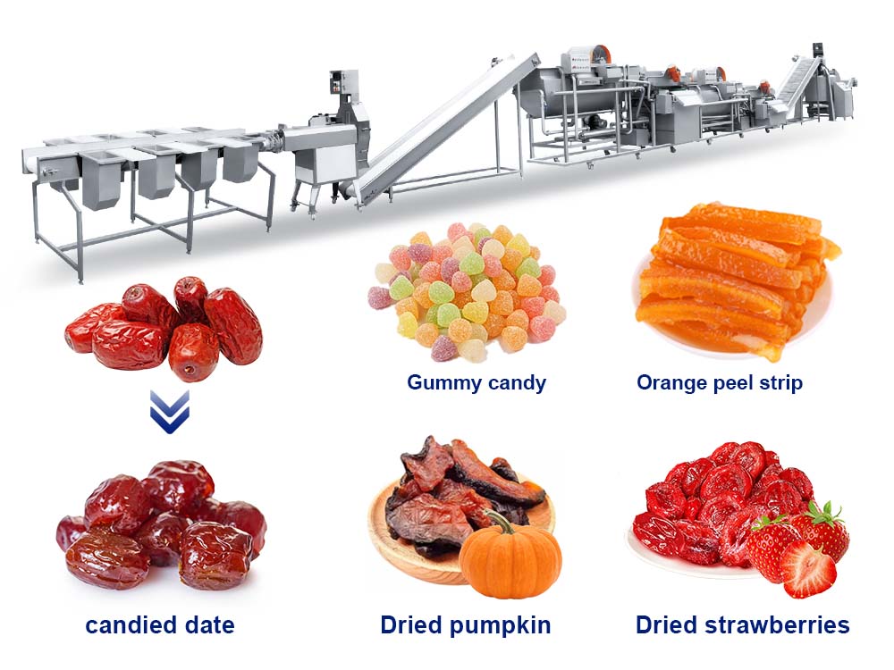 Candied fruit processing line supplier