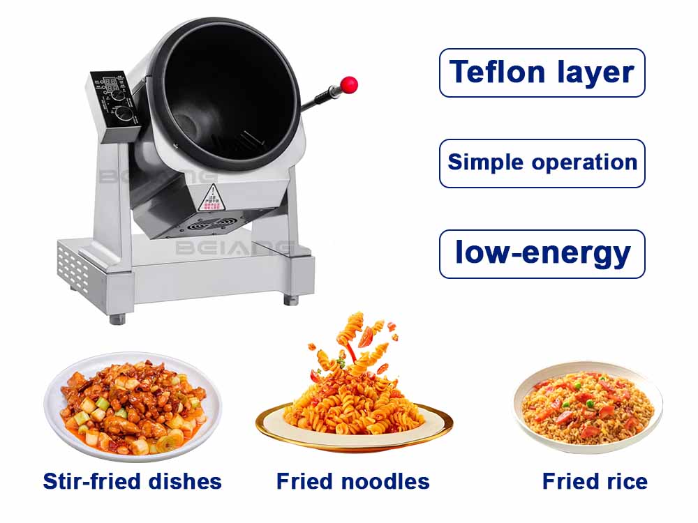 Commercial drum stir-fry pot machines 