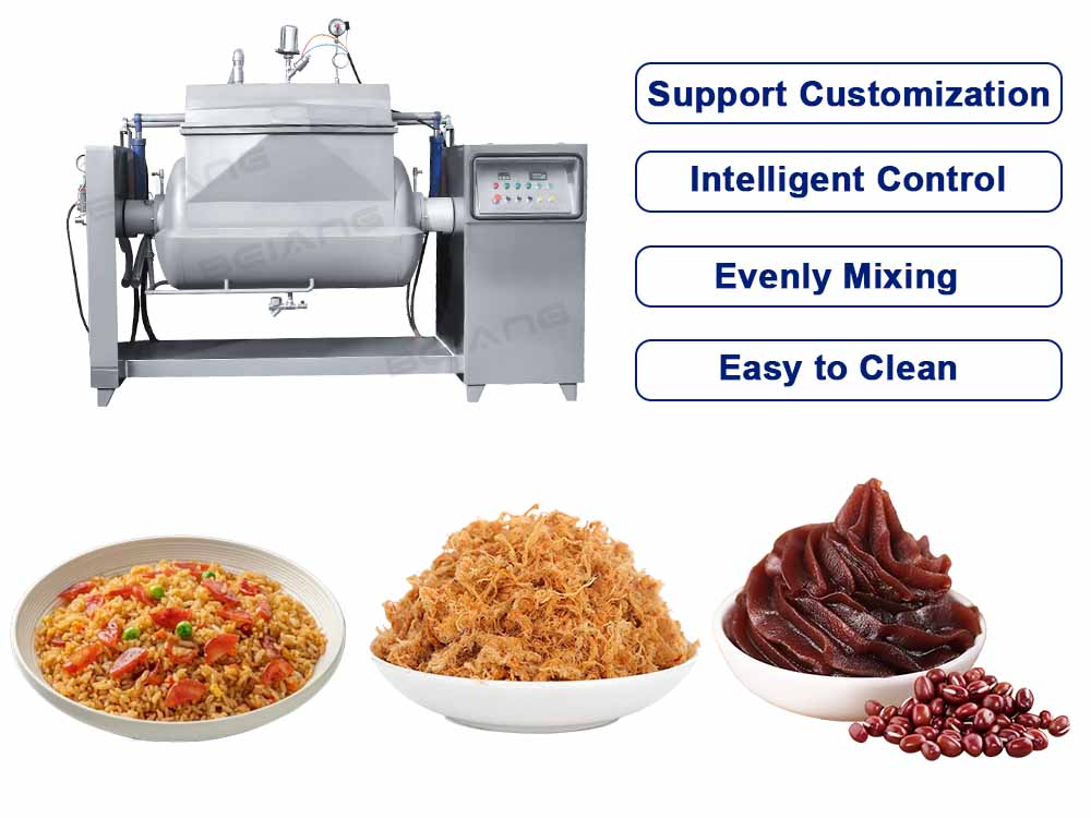 Automatic Horizontal Stirring Wok Pot