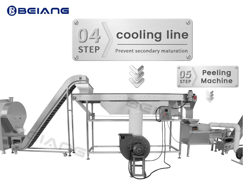 Cooling conveyor machine