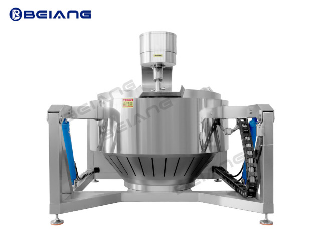 Planetary stir fry cooking machine