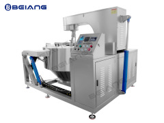 Planetary stirring cooking machine