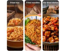 Applications of the stir fry cooking machine