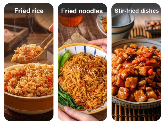 Stir Frying Machine for Food Production