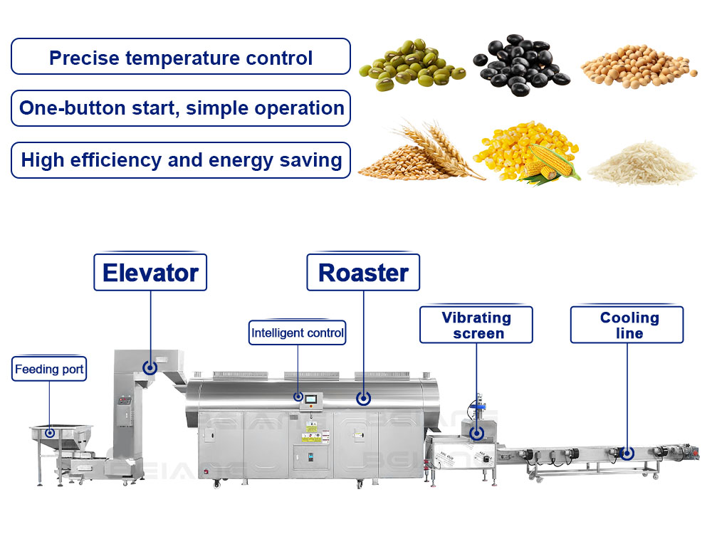  Automatic Grain Roasting Production Line Manufacturer
