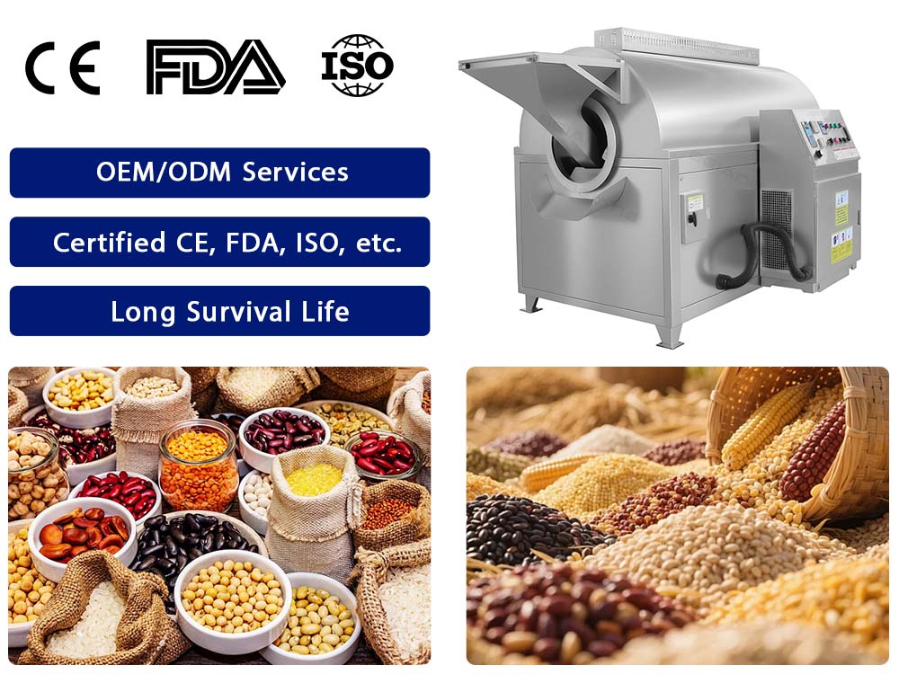 Automatic Cereal Roasting Machine Manufacturer