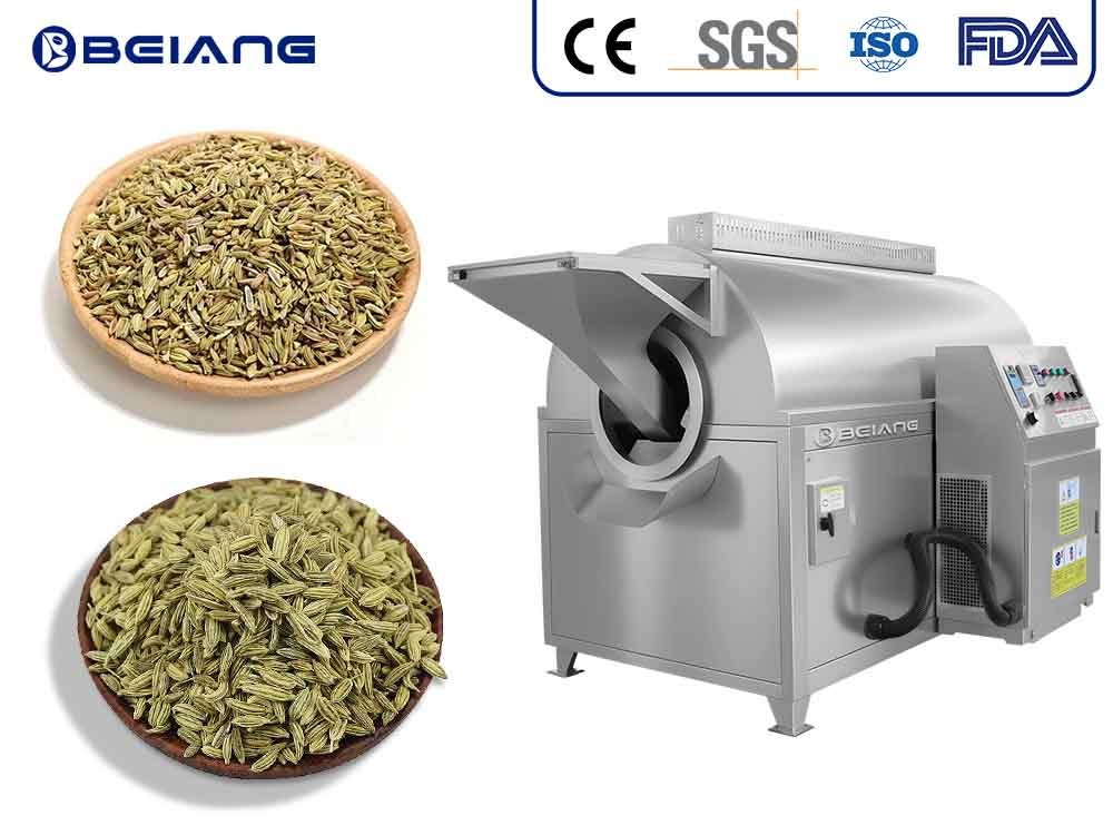 Máquina automática para tostar semillas de hinojo y comino (precio de fábrica)