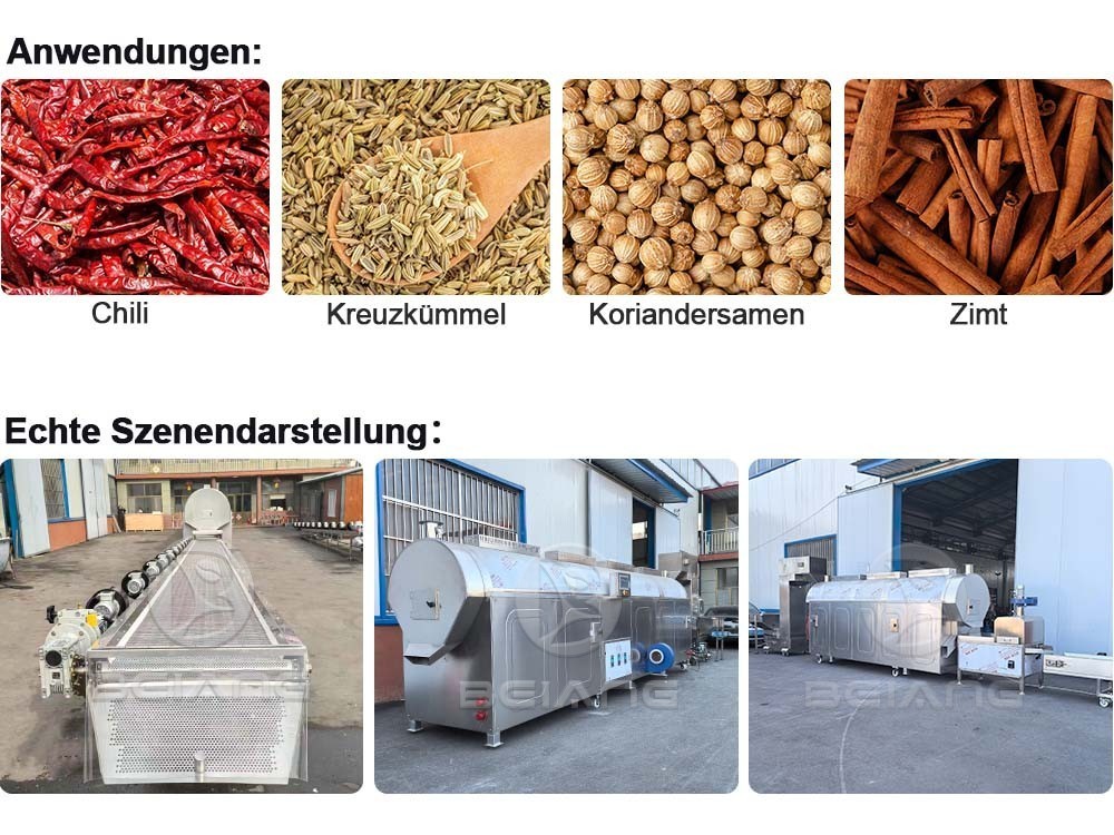SPS-gesteuerte Mehrzweck-Gewürzröstanlage