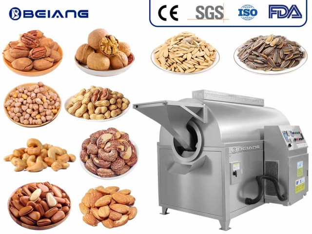 Automatic nut roasting machine price