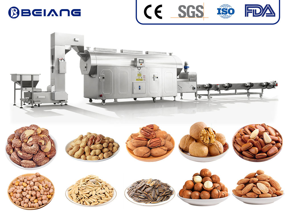 Continuous Nut Roasting Production Line Price