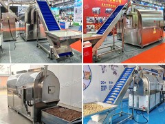 Kontinuierliche Nussröstmaschine mit Salzabscheidung