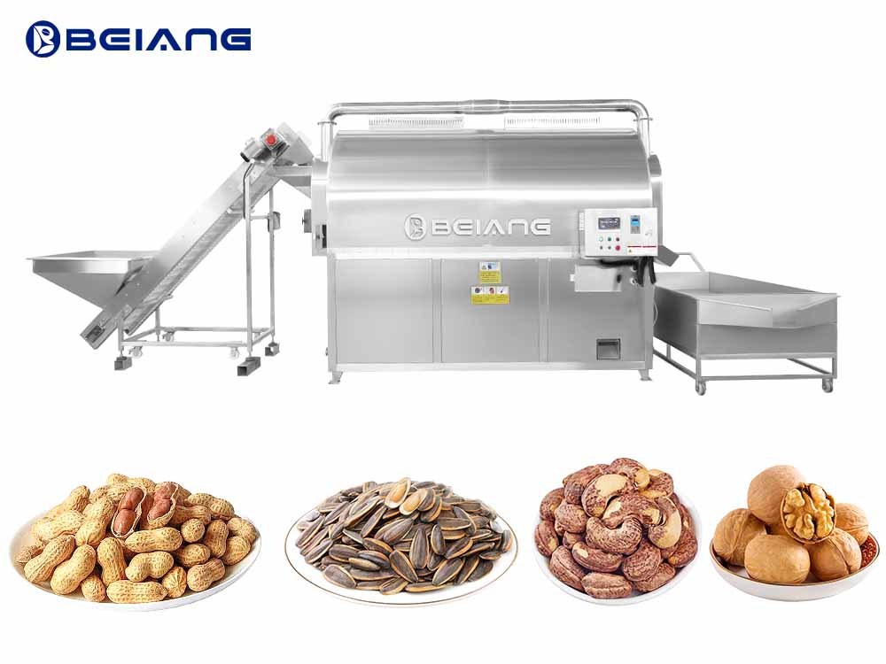 Salzabscheide-Nussröstmaschine