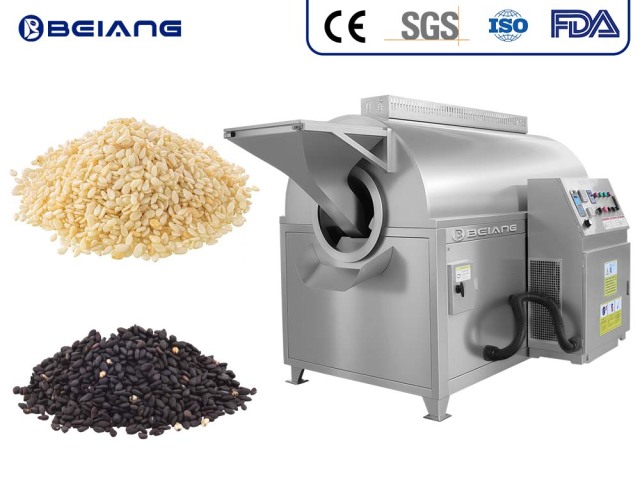 Fully automated sesame roasting machine