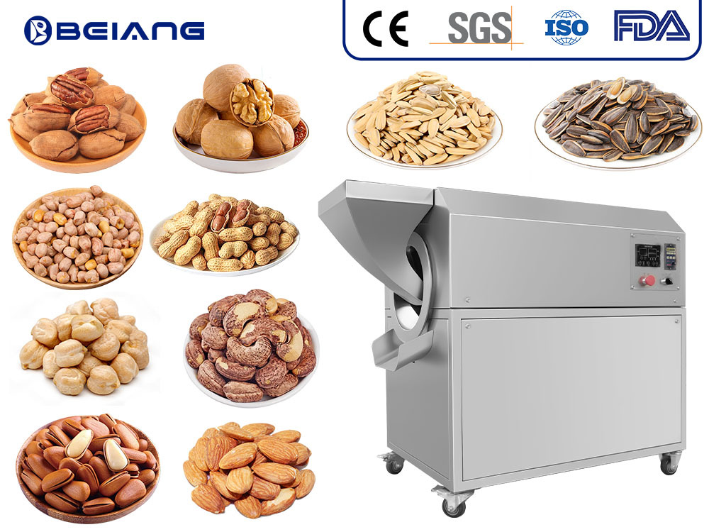 Small nut roasting machine for store use