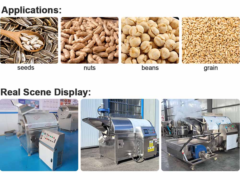 fully automatic soybean roasting machine